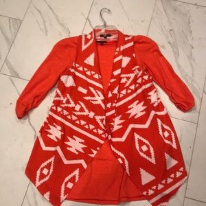 Sequin Hearts girls orange dress detachable vest